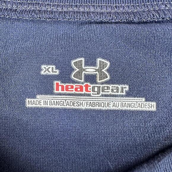 Auburn Tigers Shirt Men XL Navy Blue Orange War Eagle Under Armour Big Chest Hit - Picture 3 of 6